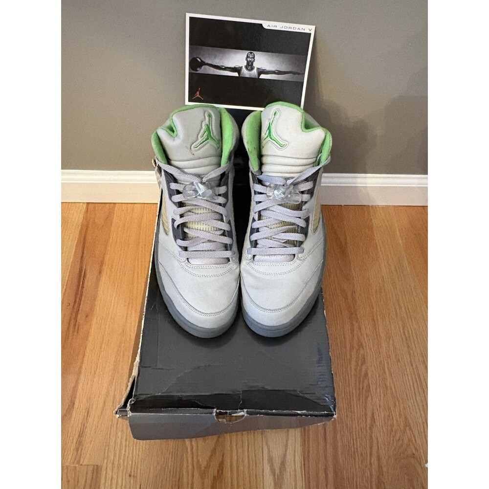 Nike Air Jordan 5 V Green Bean 2006 136027-031 Reflective Silver Men’s Size 12
